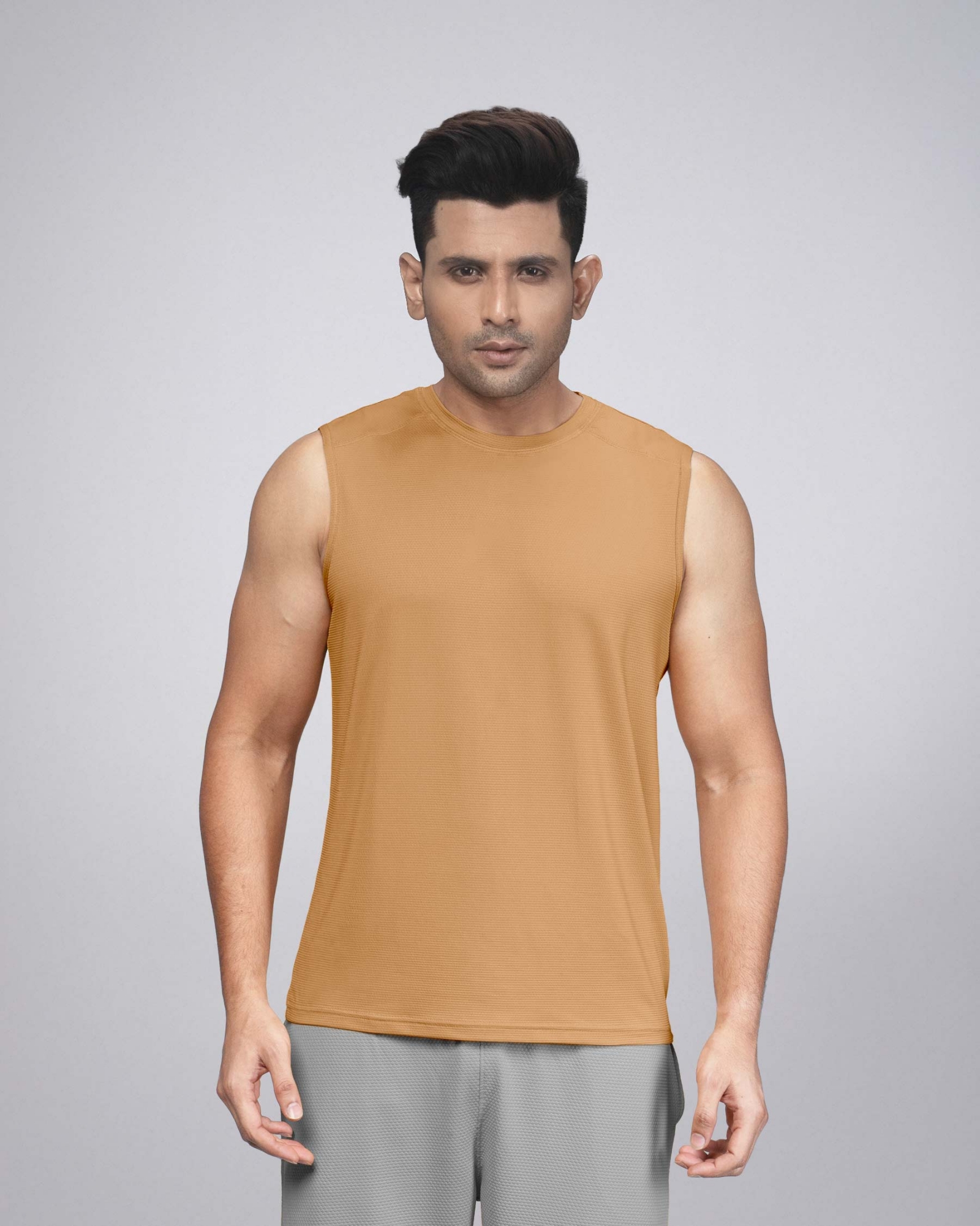 Picture of Pantoneclo Men’s Gym Vest | Sleeveless Sports T-Shirt | Breathable Fitness Tank Top | Stretchable Moisture-Wicking Activewear