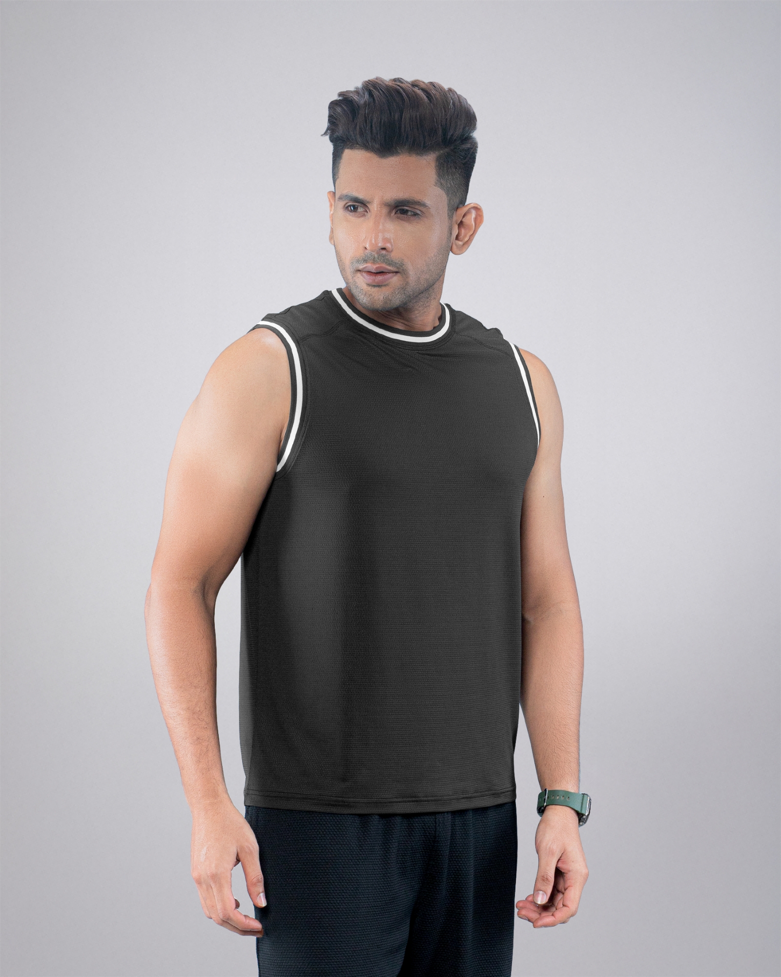 Picture of Pantoneclo Men’s Activewear Vest | Sleeveless Sports T-Shirt | Breathable Fitness Tank Top | Stretchable Moisture-Wicking Workout Vest