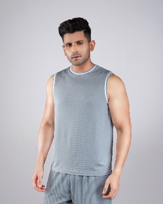 Picture of Pantoneclo Men’s Activewear Vest | Sleeveless Sports T-Shirt | Breathable Fitness Tank Top | Stretchable Moisture-Wicking Workout Vest