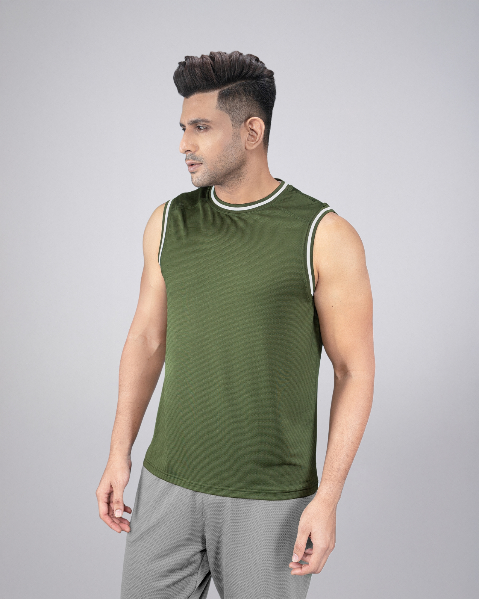 Picture of Pantoneclo Men’s Activewear Vest | Sleeveless Sports T-Shirt | Breathable Fitness Tank Top | Stretchable Moisture-Wicking Workout Vest