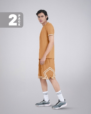 Picture of Pantoneclo Men’s Fitness Combo | Breathable T-Shirt and Shorts for Gym Training Set | Workout and Activewear Set | Lightweight Gym T-Shirt & Shorts Sportswear Combo