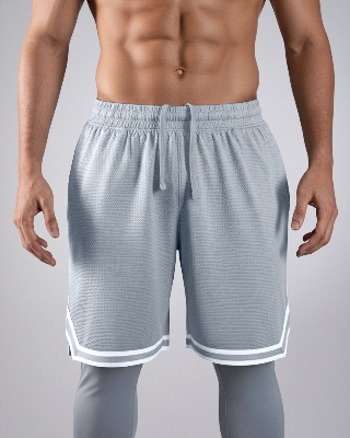 Picture of Pantoneclo Men's Gym Shorts | Lightweight & Breathable Athletic Shorts | Activewear & Workout Training Shorts with Pockets | Sportswear Shorts with Drawstring for Fitness