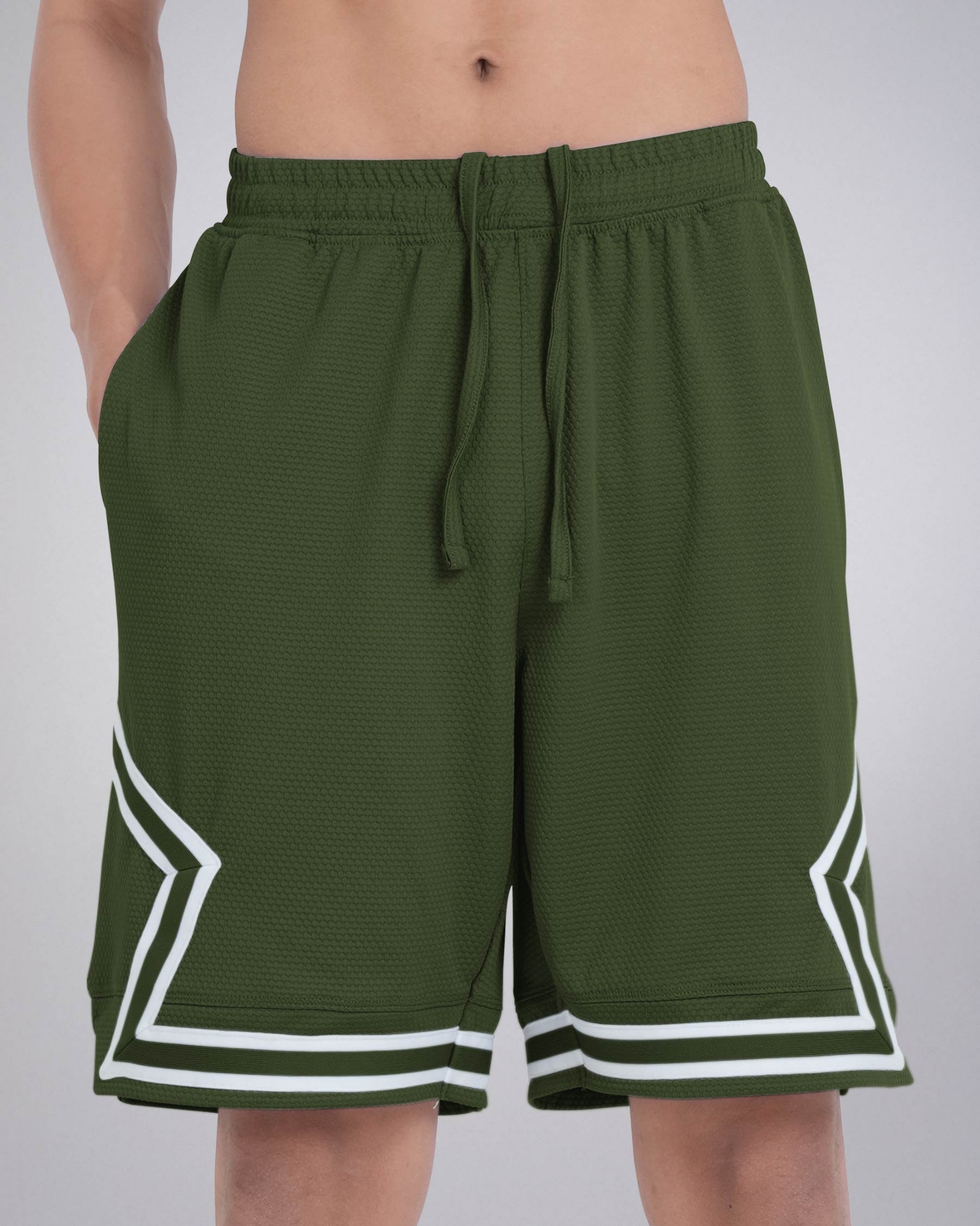 Picture of Pantoneclo Men's Gym Shorts | Lightweight & Breathable Athletic Shorts | Activewear & Workout Training Shorts with Pockets | Sportswear Shorts with Drawstring for Fitness