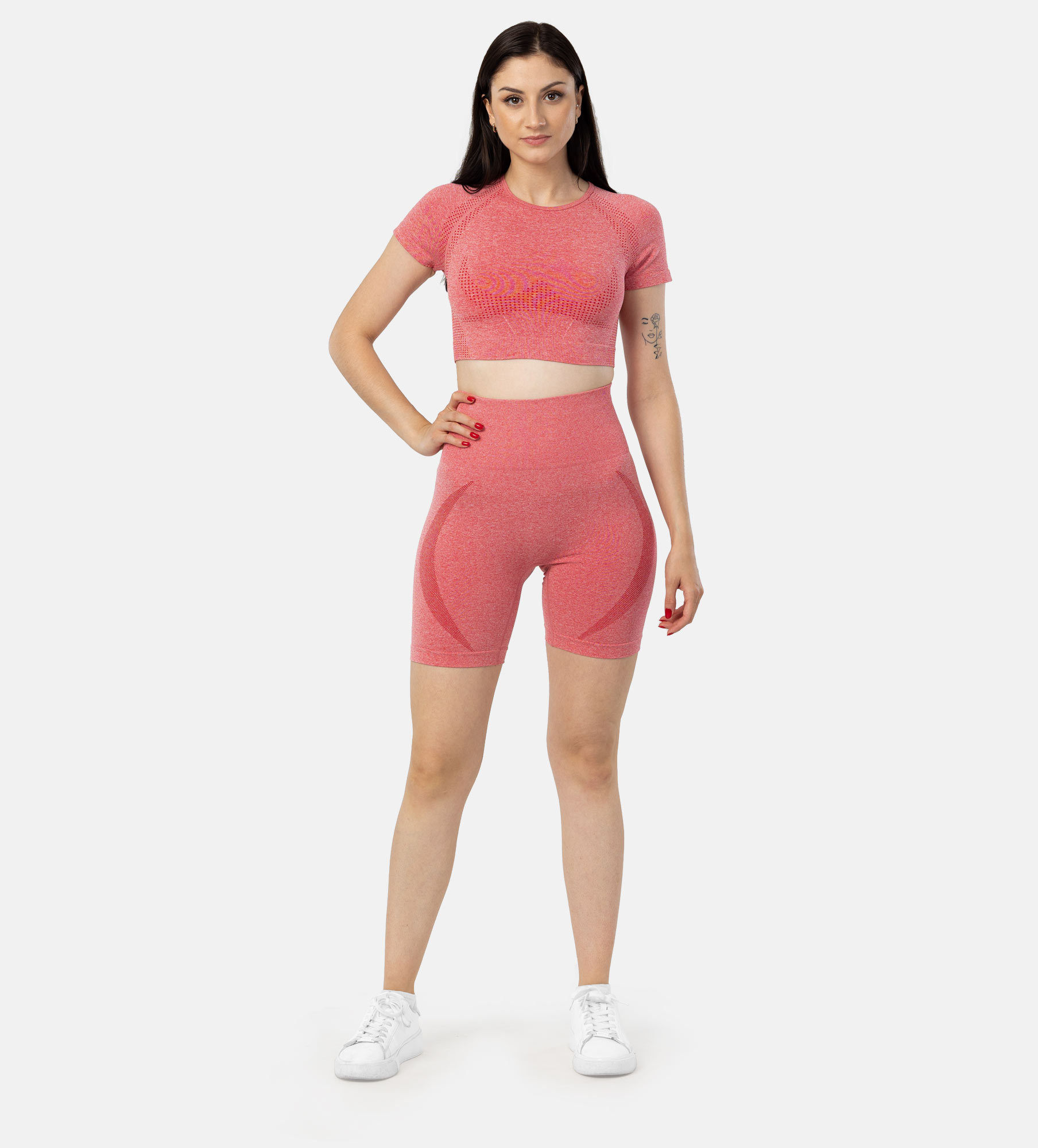 Picture of Leafletic Women’s Seamless Activewear Set | Ultra Comfort Gym Wear for Women | Workout Outfit & Shorts with Top | Two-Piece Sportswear | Yoga & Training Outfit