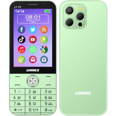 Picture of Linnex LX 4G Plus Dual SIM Feature Phone with 3GB RAM 32GB ROM, Video call, 5MP Rear Camera, WhatsApp, Youtube, Instagram, 3300 mAh Big Battery, Giant Torch, Multicolor (Best Price)