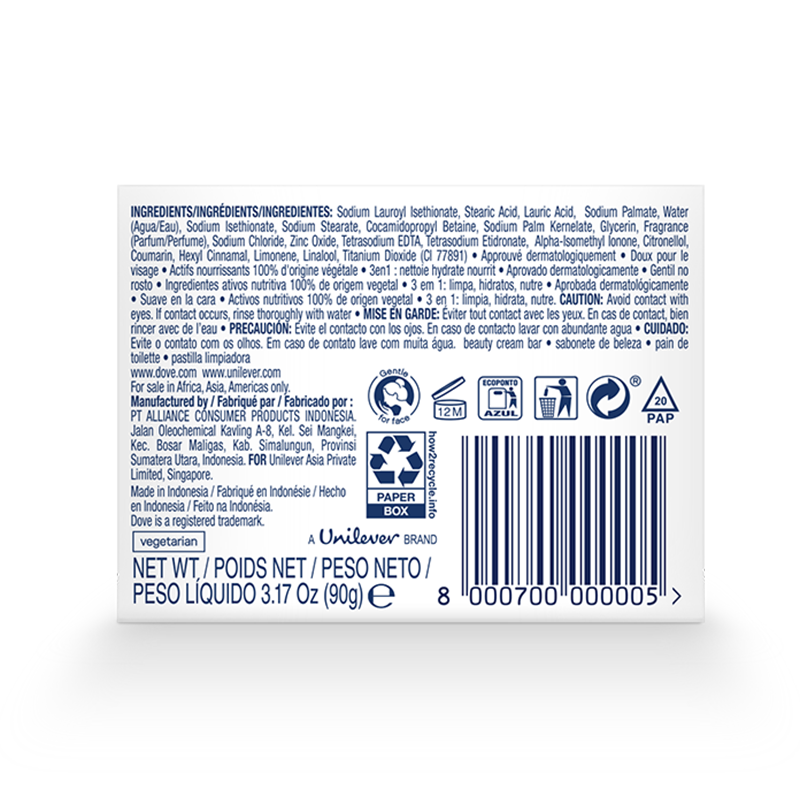 Picture of DOVE BS BAR FBX BEAUTY 90G