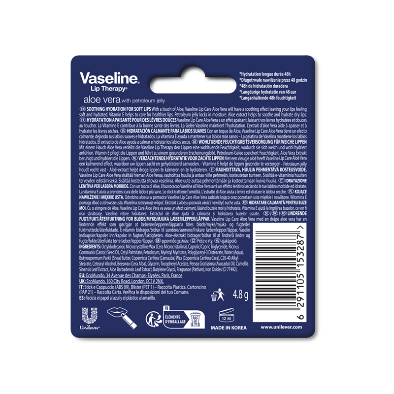 Picture of VASELINE LIP THRPY ALOE EU 4.8G