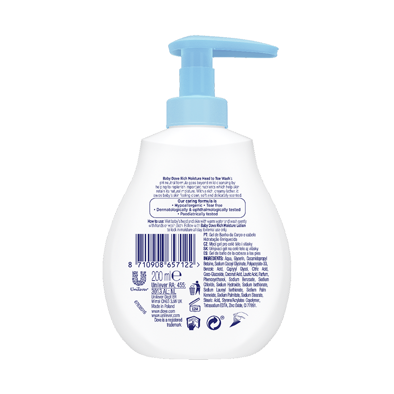 Picture of BABYDOVE LIQ RICH MOISTURE 6X200ML