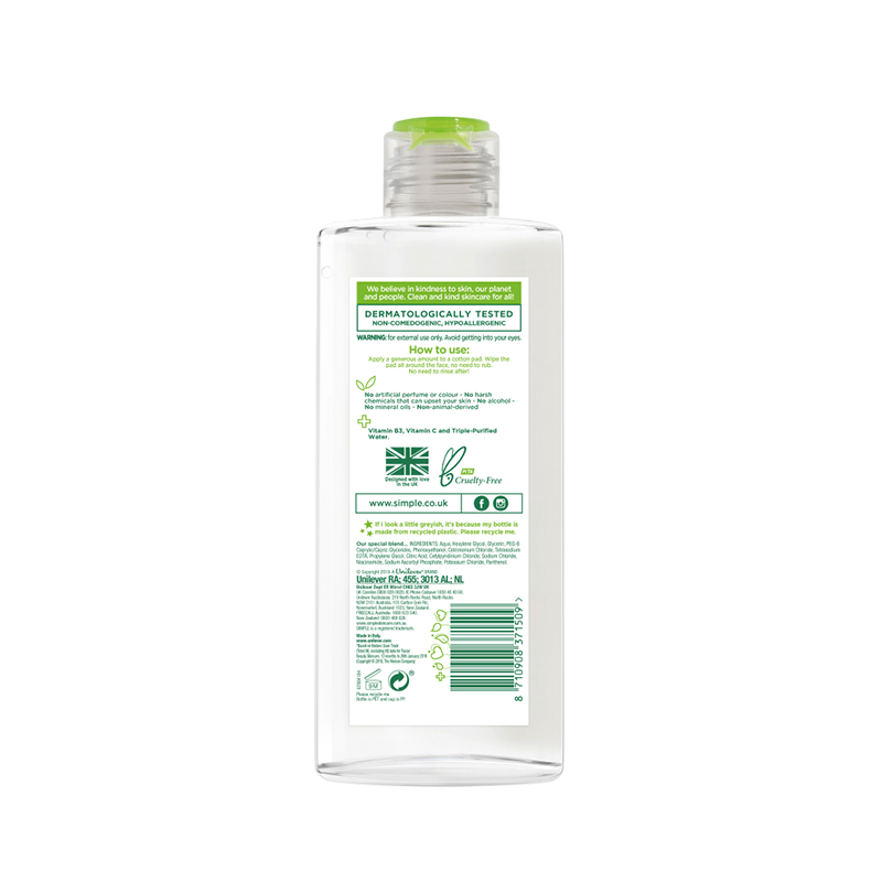 Picture of SIMPLE MISCELLAR WATER (AR) 400ML