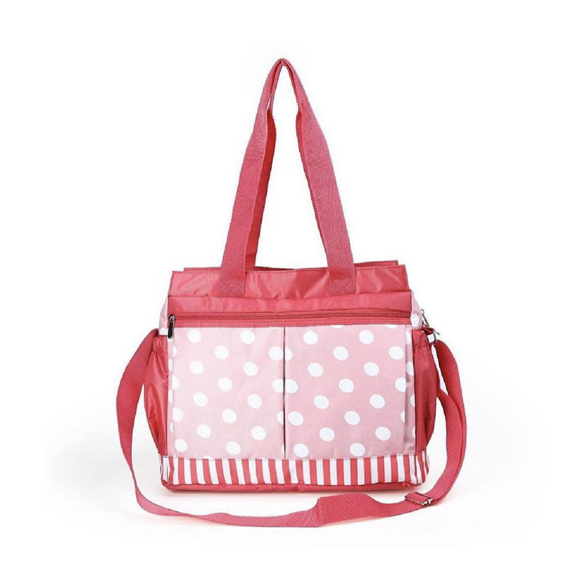 Picture of High-Quality Baby Bag | Foreign Bear Embroidered Mommy Bag Polka Dot New Mother and Baby Bag Waterproof Bag