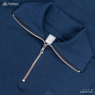 Picture of Half Zipper Old Money Sweater | Premium Rib Fabrics | MF-644