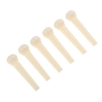 Picture of 6 Pcs Bridge Pins For Acoustic Guitar - White and black