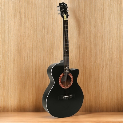 Picture of Best Beginner choice New Accoustic Guitar + bag+ picks - Black