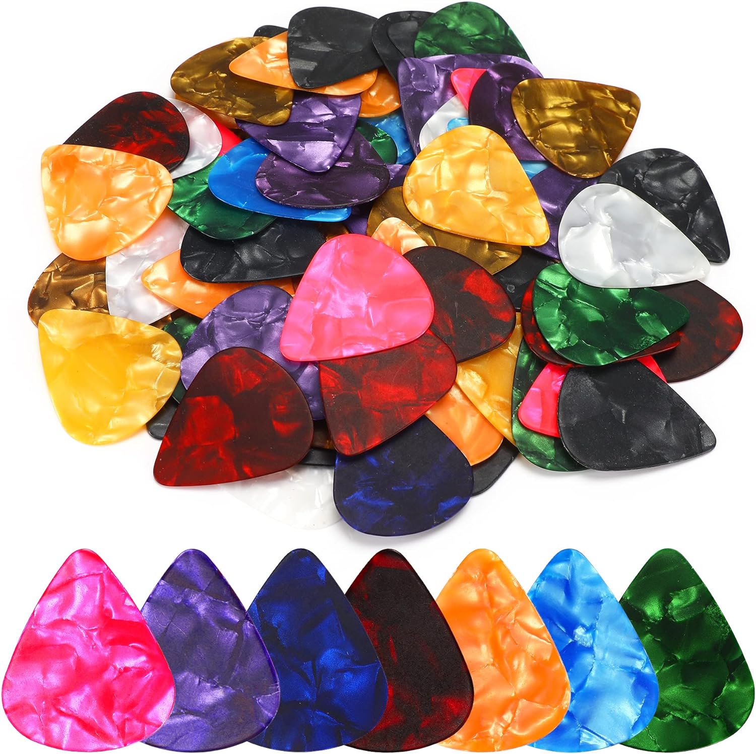 Picture of Smooth ABS Guitar Picks Plectrum with Box