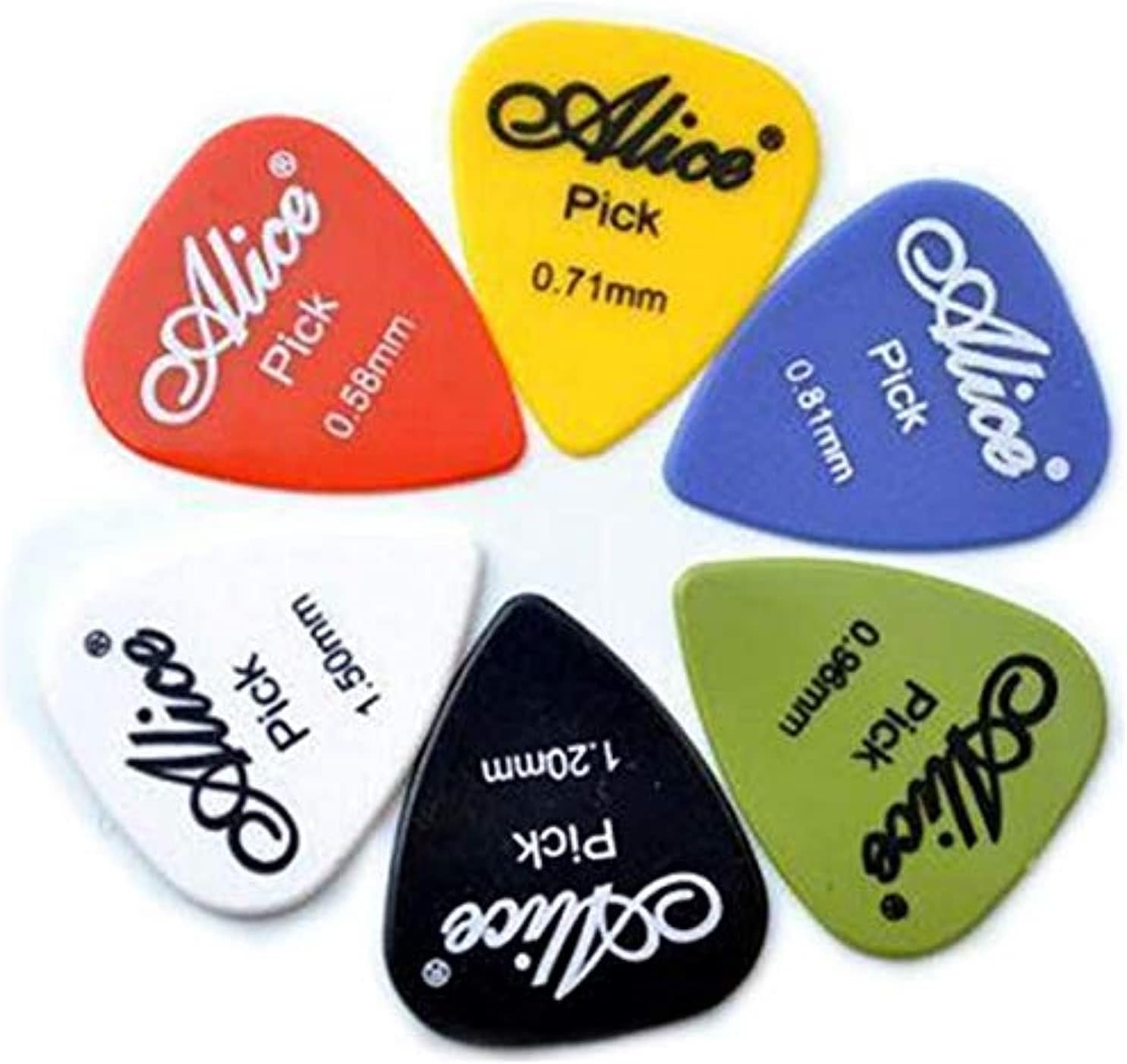 Picture of Smooth ABS Guitar Picks Plectrum 3 picks with Box