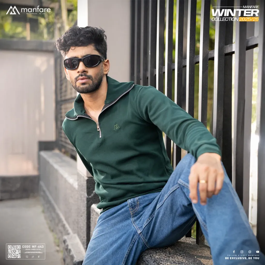 Picture of Half Zipper Old Money Sweater | Premium Rib Fabrics | MF-643