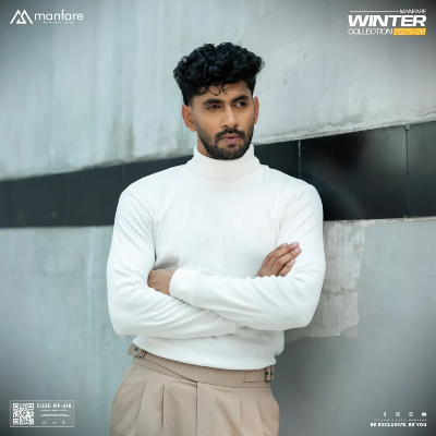 Picture of Turtle Neck Premium Rib Fabrics Sweater For Men | MF-610