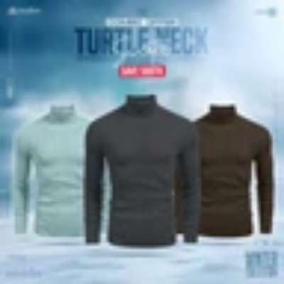 Picture of Turtle Neck Premium Rib Fabrics Sweater For Men I MF-628-C | 3 Pcs Combo Offer I Save 580tk