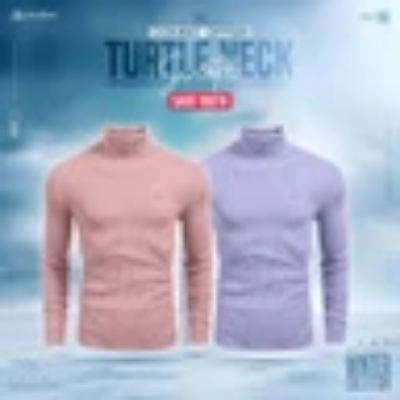 Picture of Turtle Neck Premium Rib Fabrics Sweater For Men I MF-618-C | 2 Pcs Combo Offer I Save 190tk
