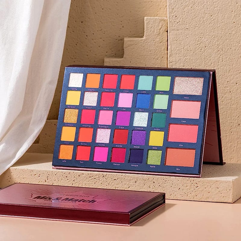 Picture of Beauty Glazed 68 Colors Eyeshadow Palette, Mix&Match Eyeshadow High Pigmented Waterproof Long Lasting Colorful Metallic  Eye Cosmetic Makeup Palette Matte, Glitter & Shimmery Finish