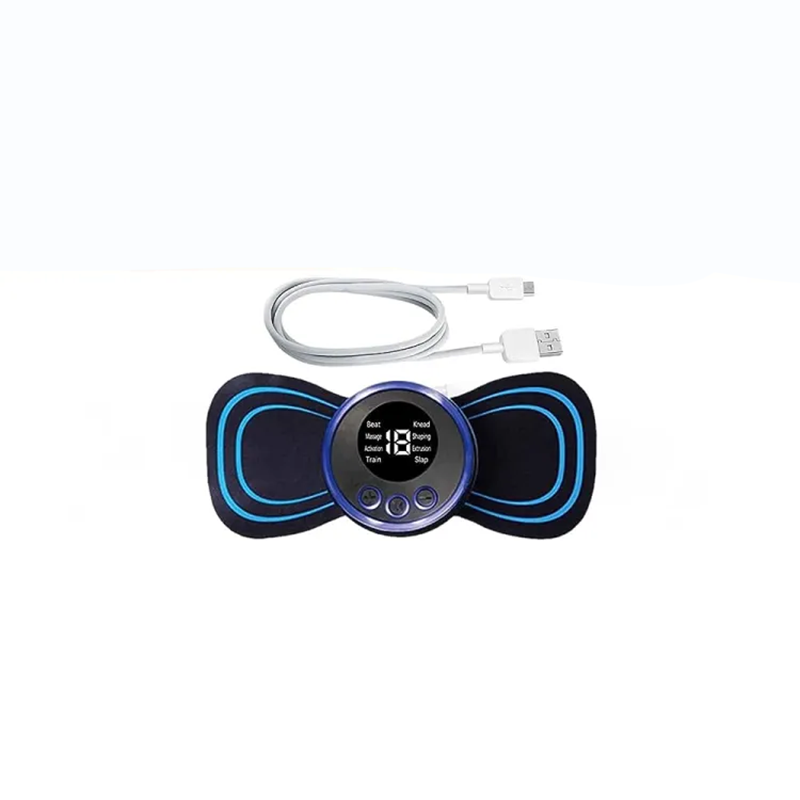 Picture of Tens Units EMS Mini Massager,Muscle Stimulator Full Body Relaxation Machine Rechargeable Device for Legs Back Neck Pain Relief Electromagnetic Therapy For Unisex