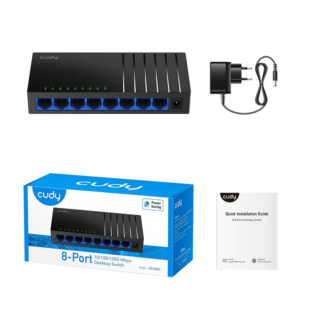 Picture of Cudy GS108D 8-Port Gigabit 10/100/1000Mbps Desktop Switch