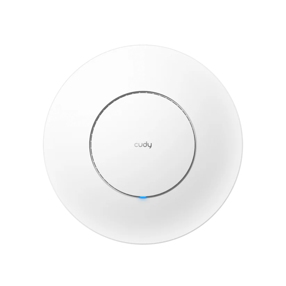 Picture of CUDY AP3000 Indoor AX3000 2.5G Wi-Fi 6 Access Point - 1.3 GHz Dual-Core CPU, 512MB RAM - 4-Stream Dual-Band Wi-Fi 6 (2402 Mbps + 574 Mbps) - 1× Shielded 2.5GbE PoE In - 802.3at, Passive PoE, DC - 300 Connected Devices, Covers up to 130 m² (1,400 ft²)