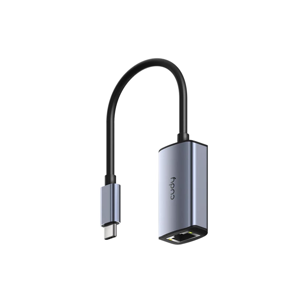 Picture of CUDY UE10C USB-C to Gigabit Ethernet Adapter - 10/100/1000 Mbps Ethernet Port - PC / Mac / iPad / iPhone / Android / Nintendo - Plug and Play - Wake on LAN, Flow Control
