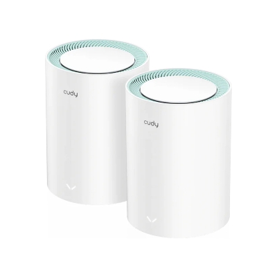 Picture of Cudy M1500  3-Pack AX1500 Dual Band Wi-Fi 6 Mesh System Router -  1201 Mbps + 300 Mbps Wi-Fi - 3× Gigabit Ethernet Ports - Connect 60 Devices - Parental Controls: URL Blacklist, Time Schedule, Profiles, Client Management - Cudy Mesh, VPN Client, Cudy App,