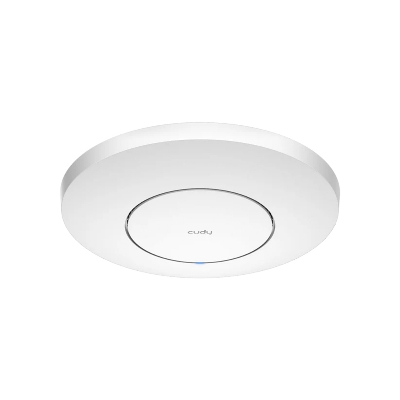 Picture of CUDY AP3000 Indoor AX3000 2.5G Wi-Fi 6 Access Point - 1.3 GHz Dual-Core CPU, 512MB RAM - 4-Stream Dual-Band Wi-Fi 6 (2402 Mbps + 574 Mbps) - 1× Shielded 2.5GbE PoE In - 802.3at, Passive PoE, DC - 300 Connected Devices, Covers up to 130 m² (1,400 ft²)