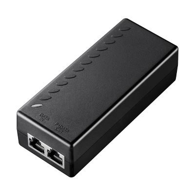 Picture of CUDY POE200 30W Gigabit PoE+ Injector - Complies with IEEE 802.3af/at Standards -  Up to 30W Power Output (44v ~ 50v), Ideal for PoE+ Devices - Supports 100-Meter Transmission Distance - Works with IP Cameras, VoIP Phones, and Wi-Fi APs
