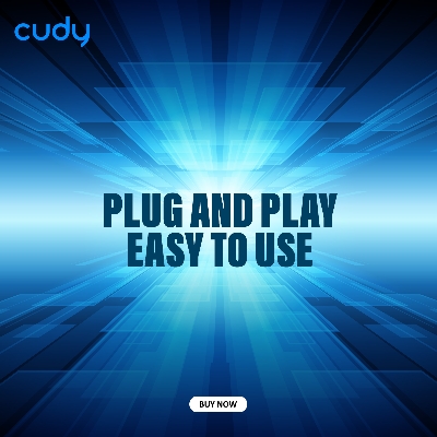 Picture of Cudy WU1400 AC1300 Dual Band High Gain USB Wi-Fi Adapter - 867Mbps at 5GHz and 400Mbps at 2.4GHz - 5dBi High Gain Detachable Antenna - Compatible with Windows, macOS, Linux - Black