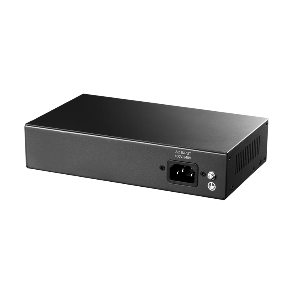 Picture of CUDY GS1005PTS1 - 4-Port Gigabit PoE+ Switch with 1 Gigabit RJ45 & 1 Gigabit SFP Uplink Ports - 120 watts PoE power supply - 4 Gigabit PoE+ ports and 1 Gigabit Ethernet ports+1Gigabit SFP - Extend mode support remote PoE feeding up to 250m