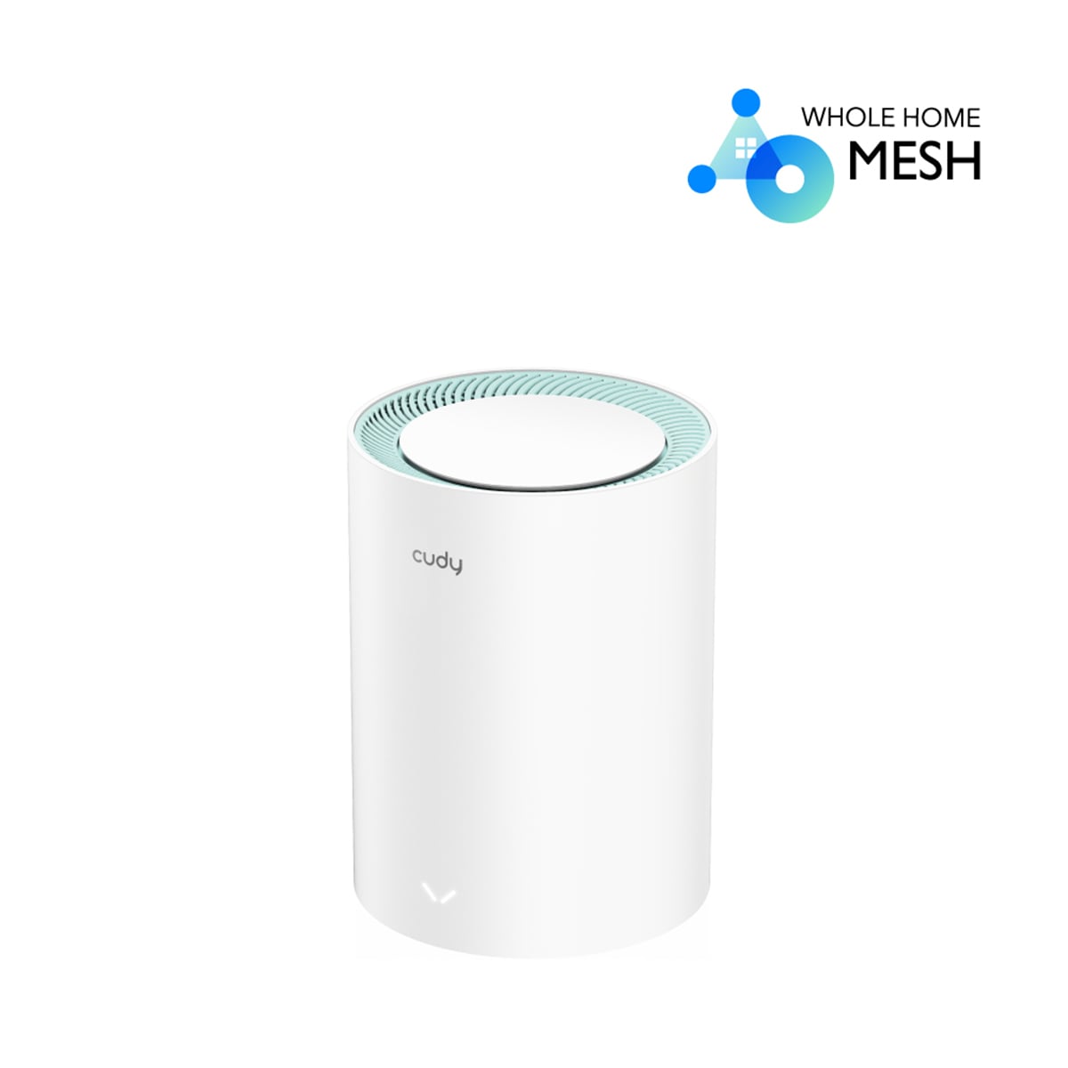 Picture of Cudy M1300 (1-Pack) AC1200 Dual Band Whole Home Wi-Fi Mesh System - 867Mbps on 5GHz and 300Mbps on 2.4GHz - 2 Gigabit Ethernet Ports - White