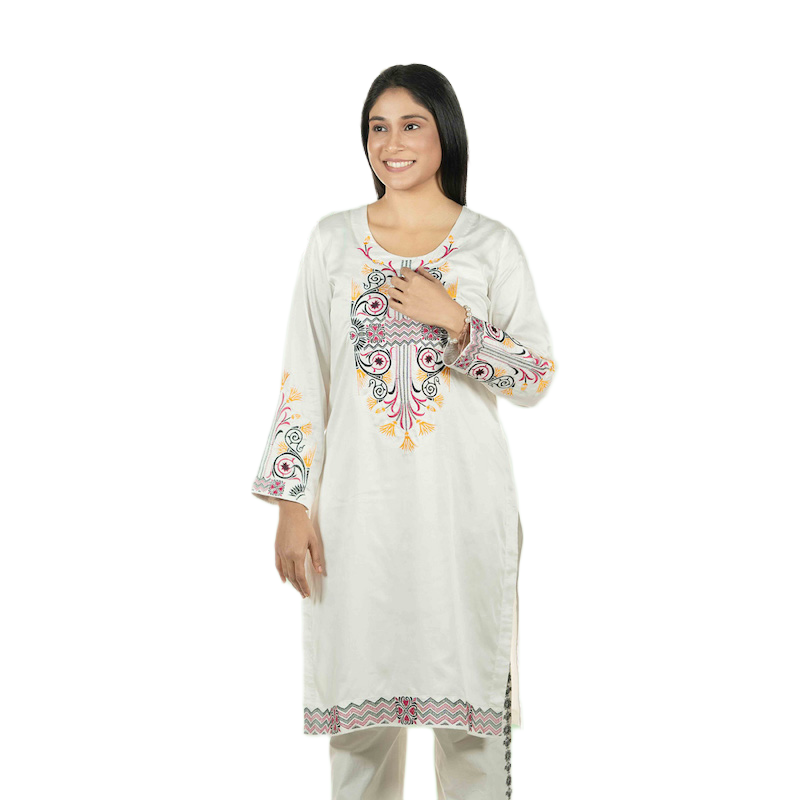 Picture of TORR Off White Ethnic Wear (01 Piece Kurti)