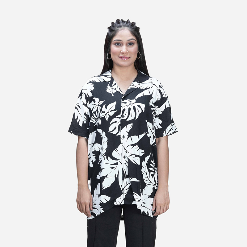 Picture of TORR White/Black Aop Women's Shirt