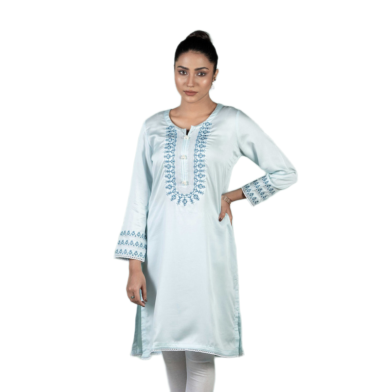 Picture of TORR Sky Blue Ethnic Wear (01 Piece Kurti)