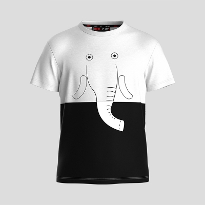 Picture of TORR White Black Boys T-shirt