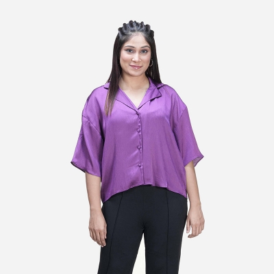 Picture of TORR Purple Women's Crop Top
