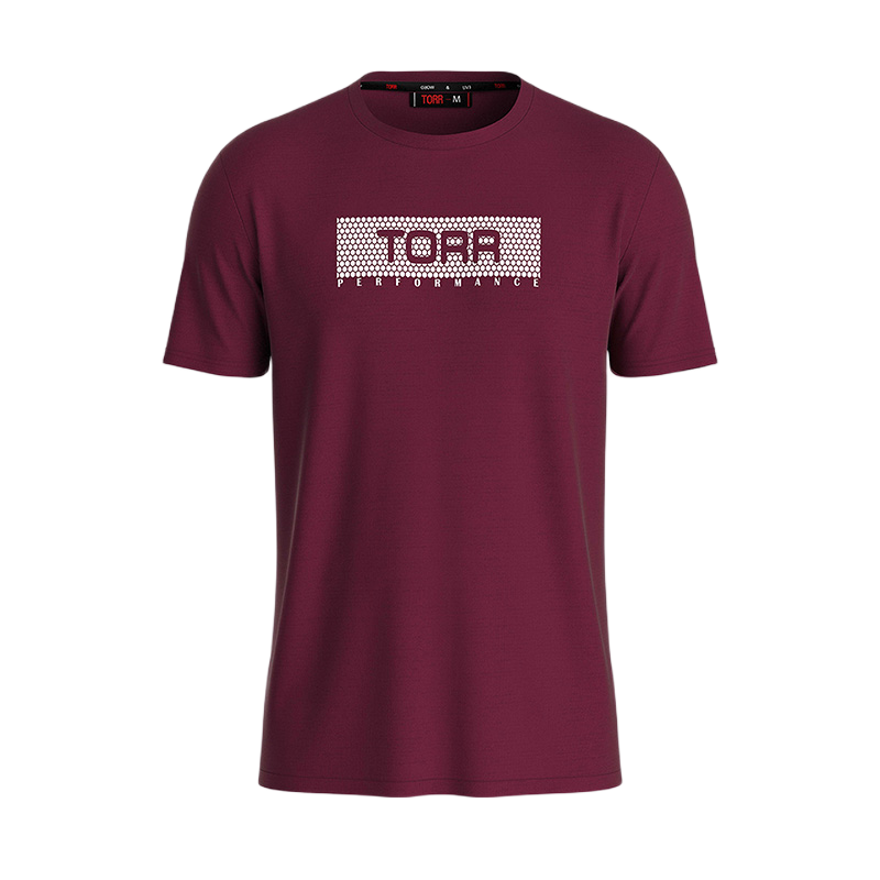 Picture of TORR Maroon Men's Activewear T-shirt