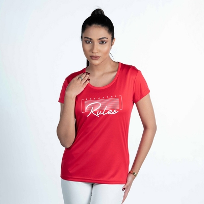 Picture of TORR Red Women's Activewear Top