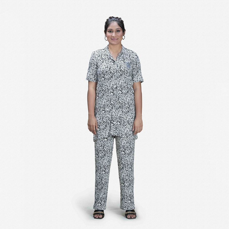 Picture of TORR Black-2 AOP Women's Sleepwear