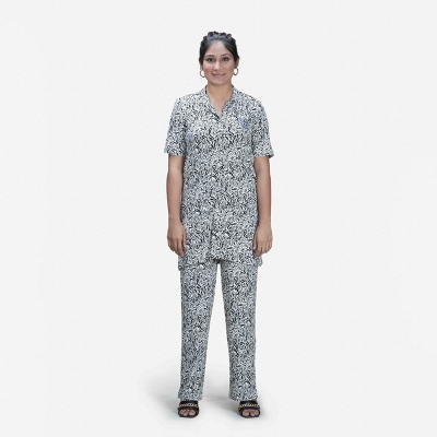 Picture of TORR Black-2 AOP Women's Sleepwear