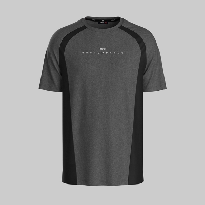Picture of TORR  Grey Chine & Negro Mash Men's Activewear T-shirt