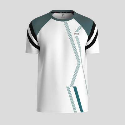 Picture of TORR White pacific black Men's  T-shirt