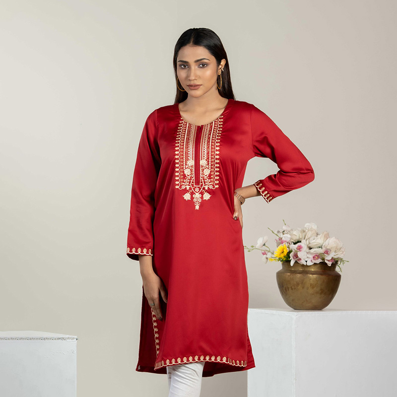 Picture of TORR Rio Red Ethnic Wear (01 Piece Kurti)