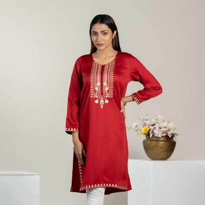Picture of TORR Rio Red Ethnic Wear (01 Piece Kurti)