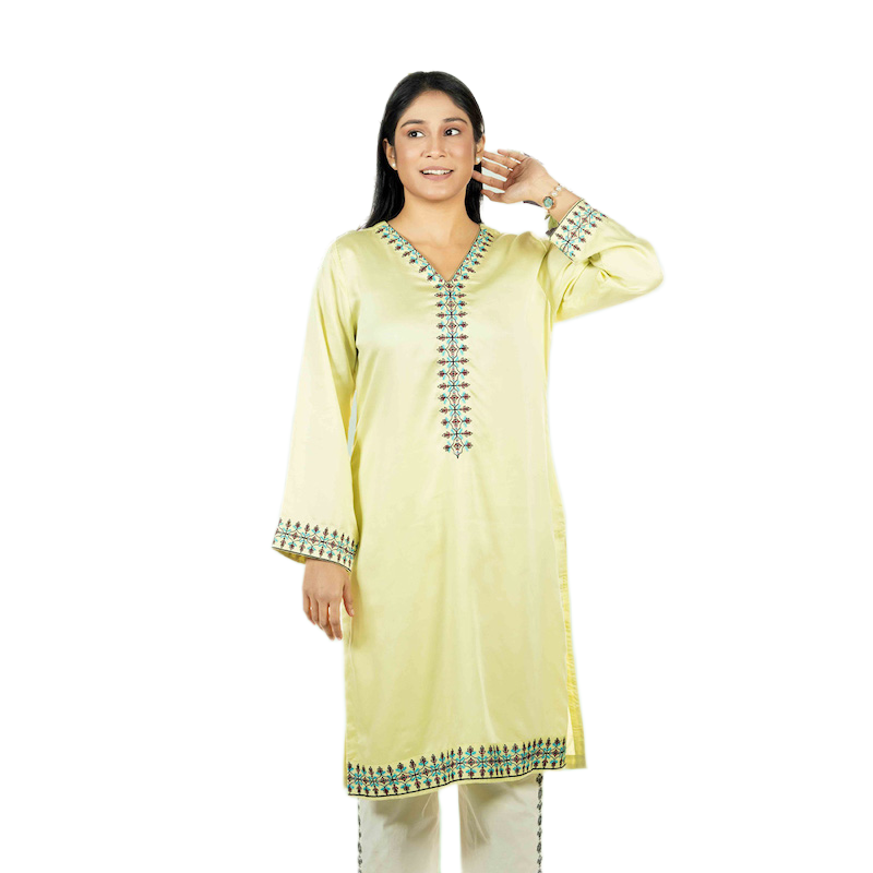 Picture of TORR Pale Lime Ethnic Wear (01 Piece Kurti)