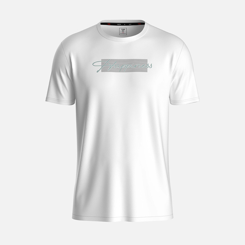 Picture of TORR White Men's Activewear T-shirt