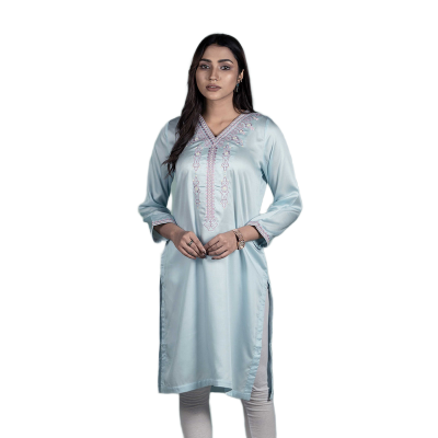 Picture of TORR Sky Blue Ethnic Wear (01 Piece Kurti)